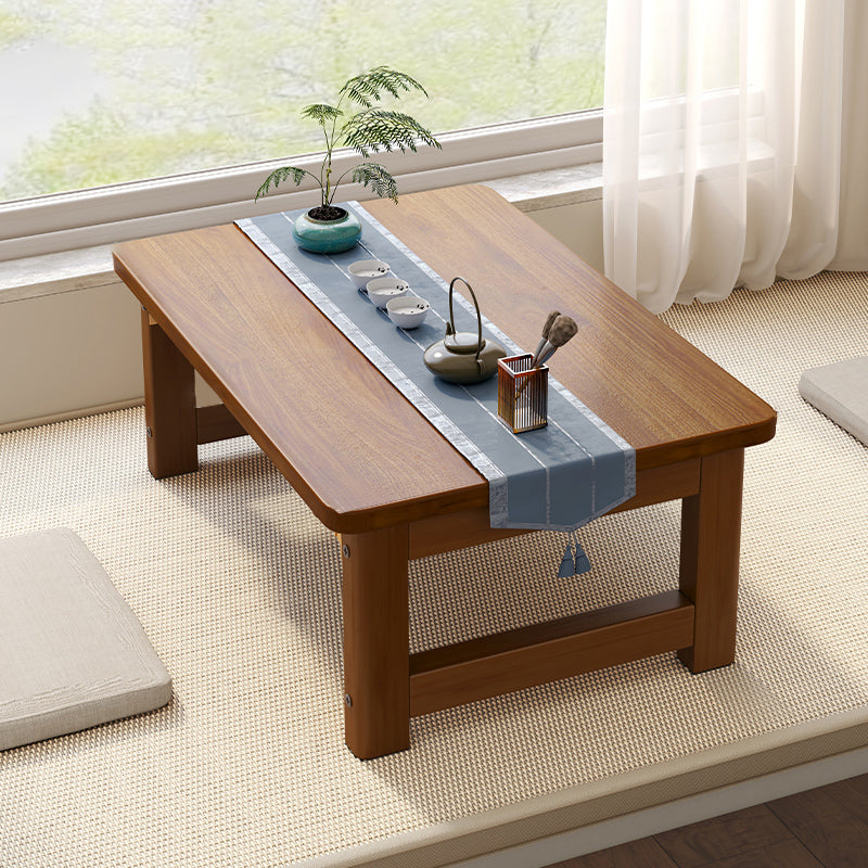 Rectangle Wood Coffee Table Contemporary Single Coffee Table