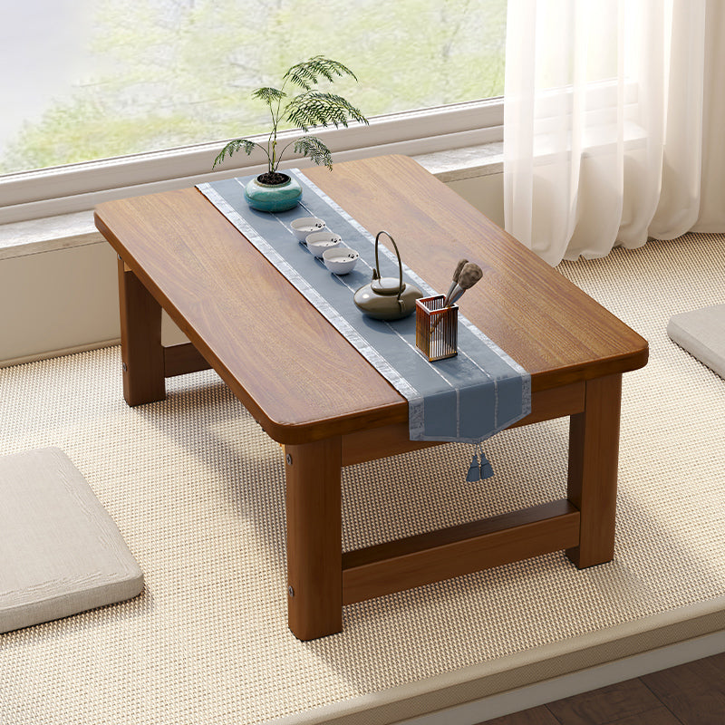 Rectangle Wood Coffee Table Contemporary Single Coffee Table