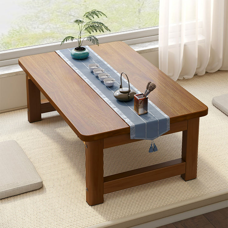 Rectangle Wood Coffee Table Contemporary Single Coffee Table