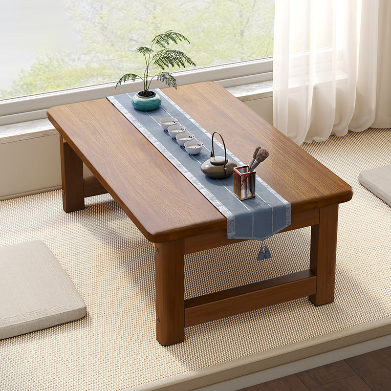 Rectangle Wood Coffee Table Contemporary Single Coffee Table