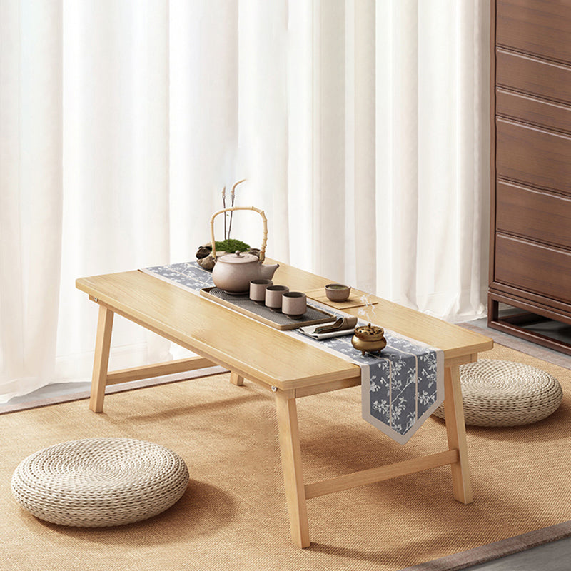 Rectangle Wood Coffee Table Contemporary Single Coffee Table