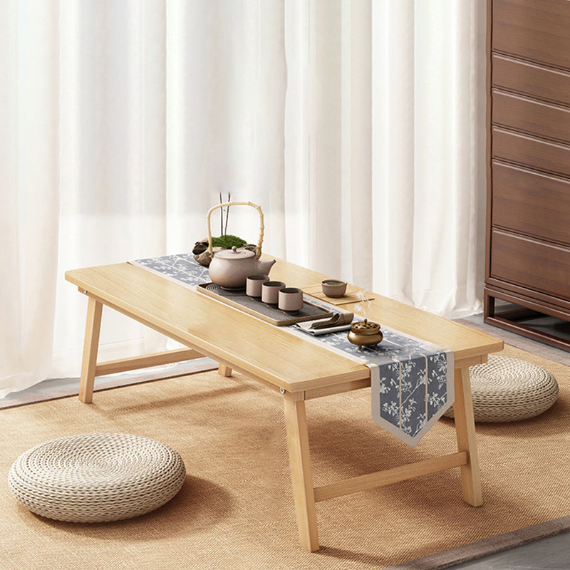 Rectangle Wood Coffee Table Contemporary Single Coffee Table