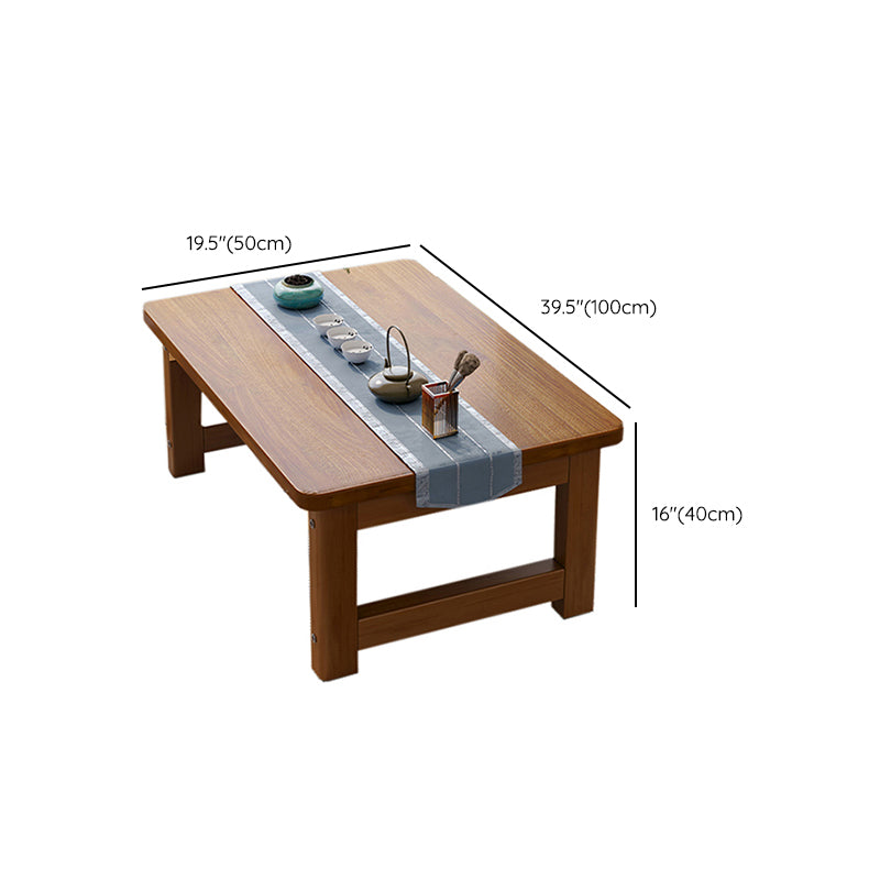 Rectangle Wood Coffee Table Contemporary Single Coffee Table