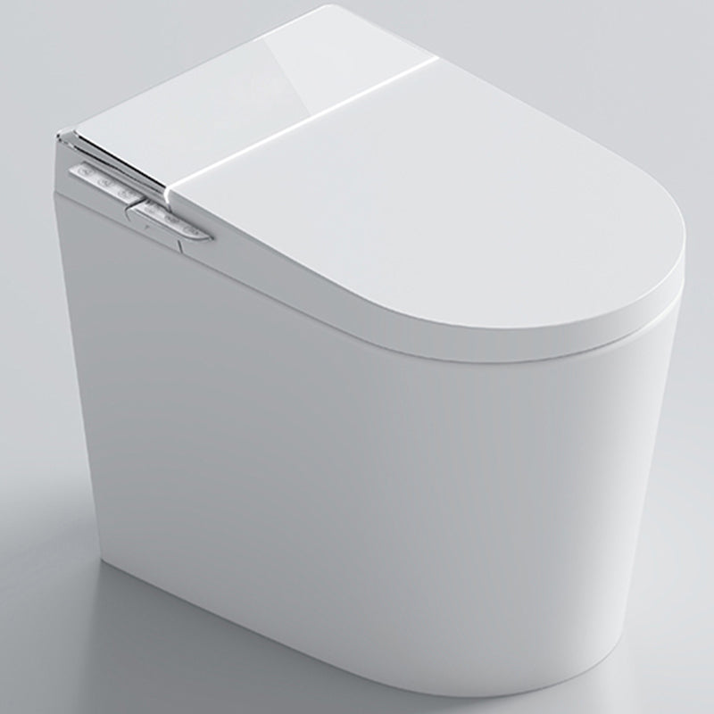 Contemporary White Flush Toilet Heated Seat Included Urine Toilet for Washroom