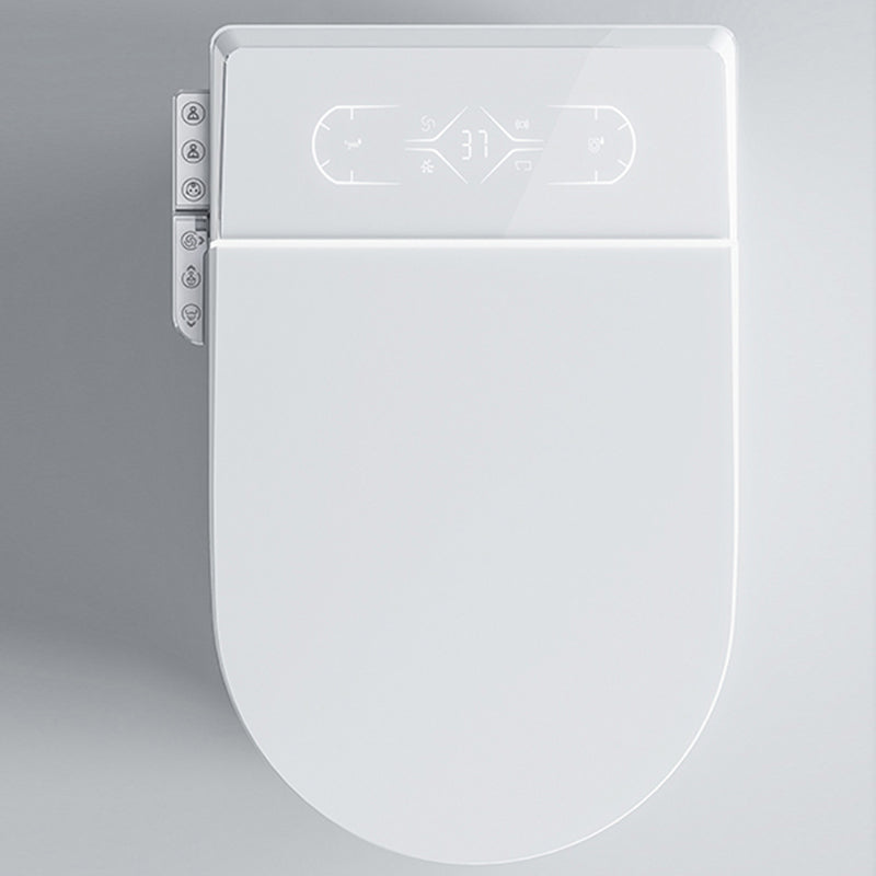 Contemporary White Flush Toilet Heated Seat Included Urine Toilet for Washroom