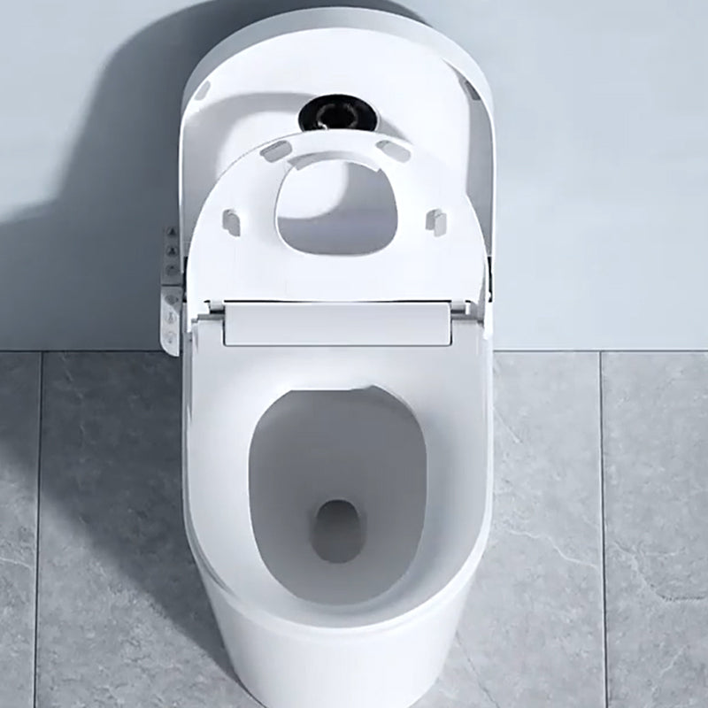 Contemporary White Flush Toilet Heated Seat Included Urine Toilet for Washroom