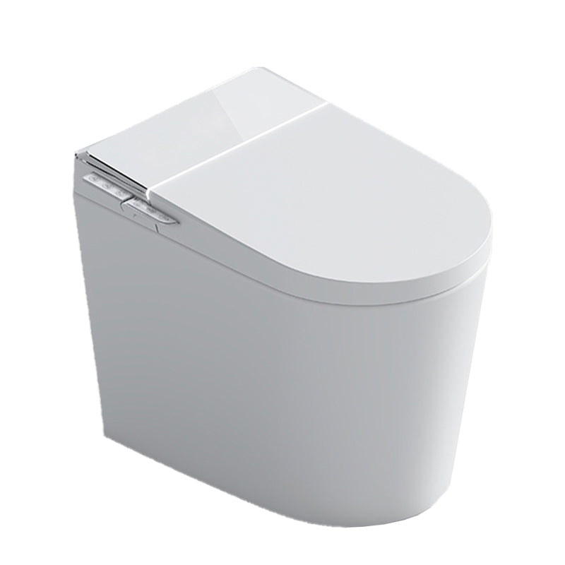 Contemporary White Flush Toilet Heated Seat Included Urine Toilet for Washroom
