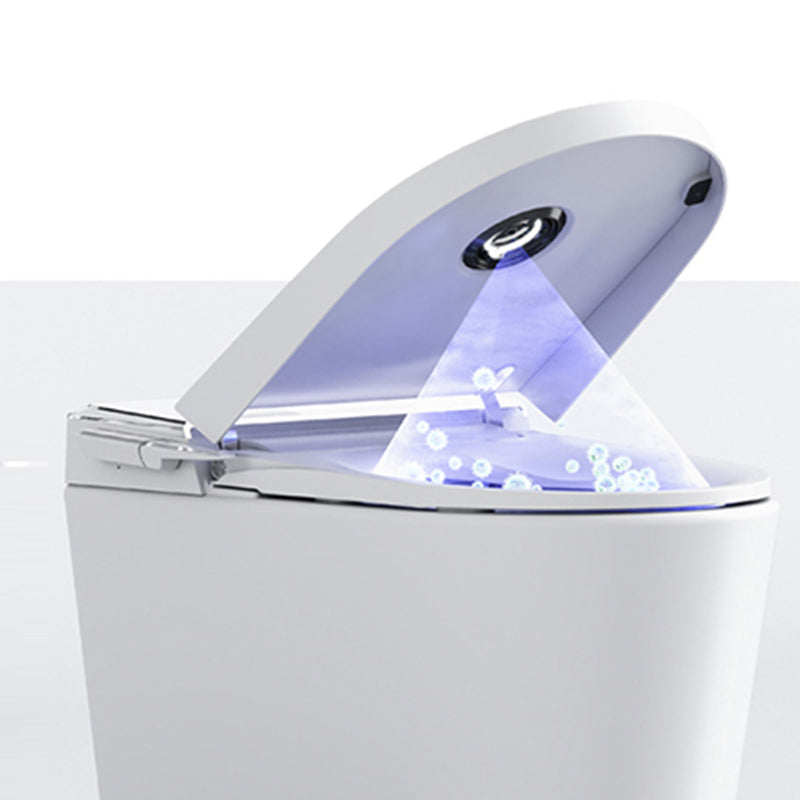 Contemporary White Flush Toilet Heated Seat Included Urine Toilet for Washroom