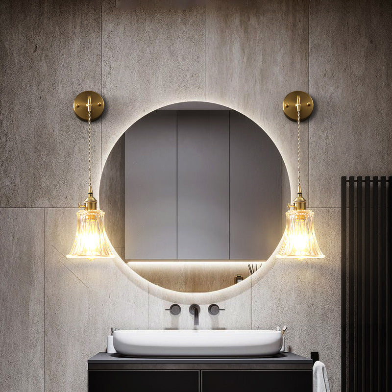 Modern Style Vanity Light Creative Glass Wall Light Sconce for Washroom