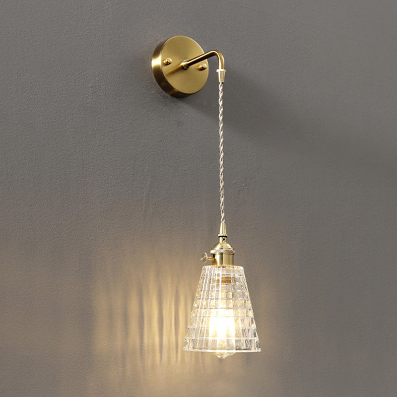 Modern Style Vanity Light Creative Glass Wall Light Sconce for Washroom