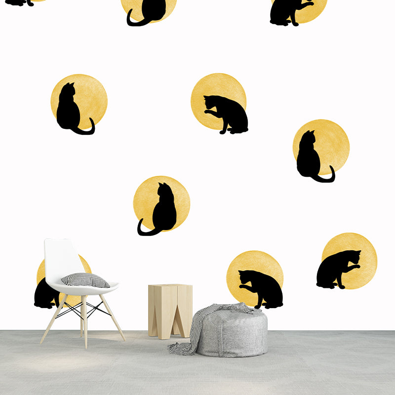 Animals Illustration Wall Mural Wallpaper Sitting Room Wall Mural