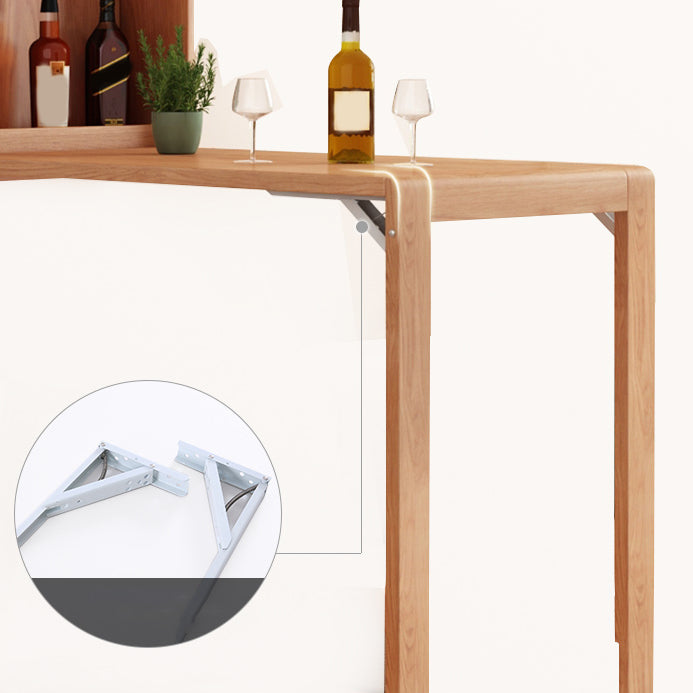 Rectangle Counter Height Pub Set 1/2/3 Pcs Wood Frame Bar Table and Stools