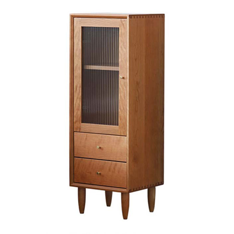 Modern Knobs Chest Cabinets Included Solid Wood Accent Cabinet with Drawers