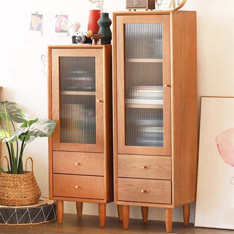 Modern Knobs Chest Cabinets Included Solid Wood Accent Cabinet with Drawers