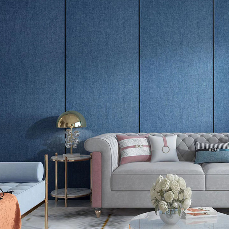 Contemporary Style Wall Panel Linen Living Room Peel and Stick Wall Paneling