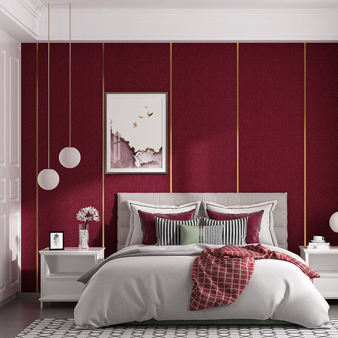 Contemporary Style Wall Panel Linen Living Room Peel and Stick Wall Paneling