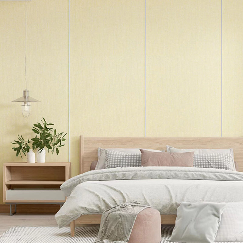 Contemporary Style Wall Panel Linen Living Room Peel and Stick Wall Paneling