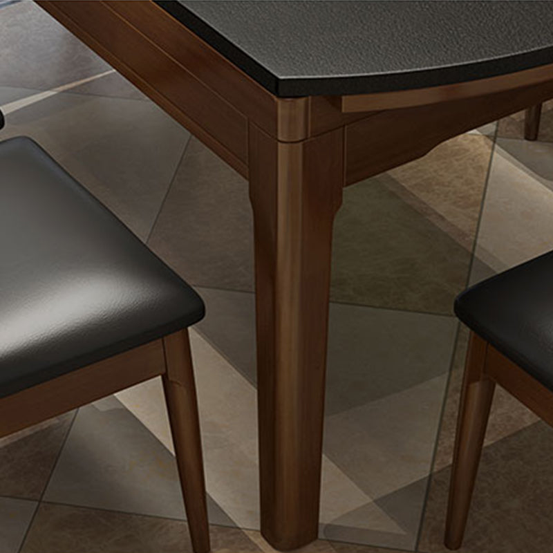 Modern Stone Scalable Dining Table Rubber Base for Dining Room