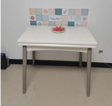 Modern Scalable Rectangle Dining Table Rubber Base for Dining Room