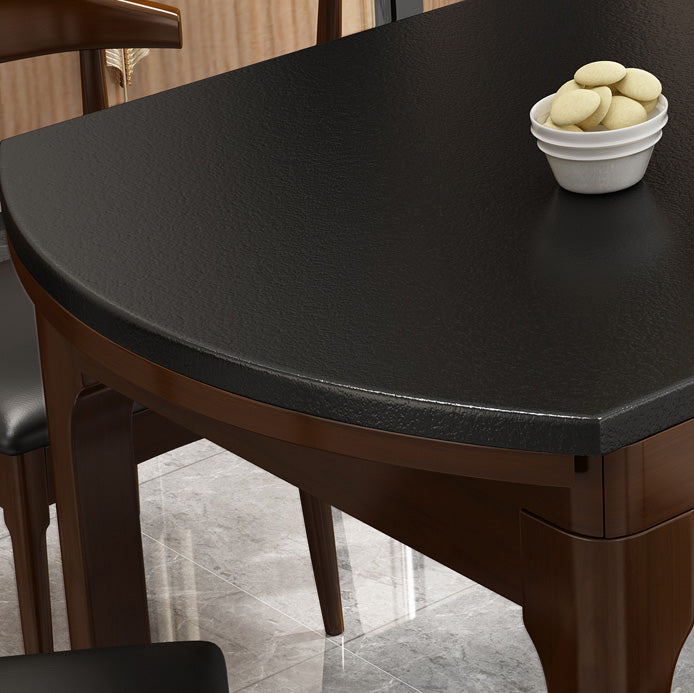 Modern Stone Scalable Dining Table Rubber Legs for Dining Room