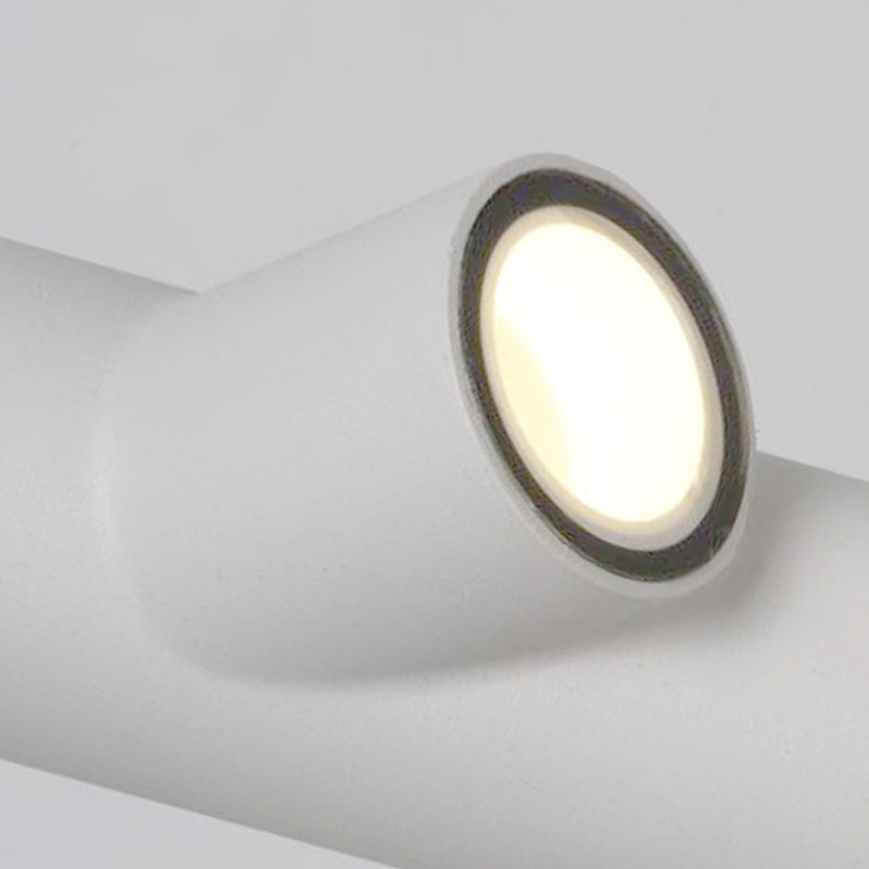 Modernism Single White/Black Wall Mounted Sconce Metallic Wall Light for Bedroom