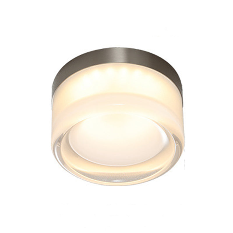 Contemporary Single Silver Wall Mounted Sconce Glass Statement Wall Light