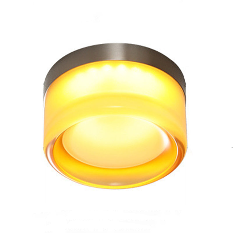 Contemporary Single Silver Wall Mounted Sconce Glass Statement Wall Light