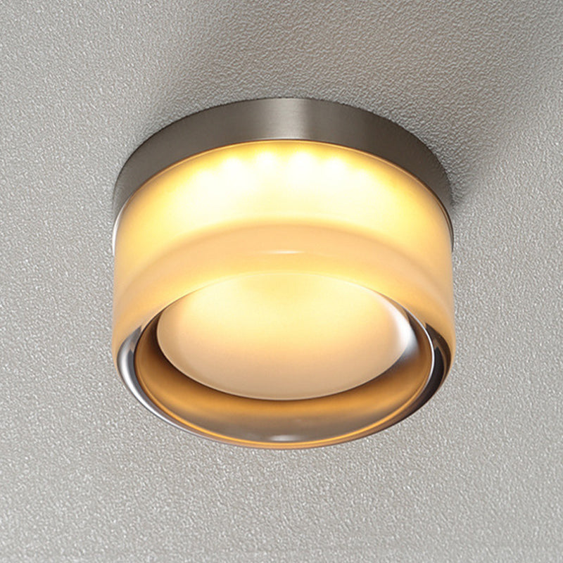 Contemporary Single Silver Wall Mounted Sconce Glass Statement Wall Light