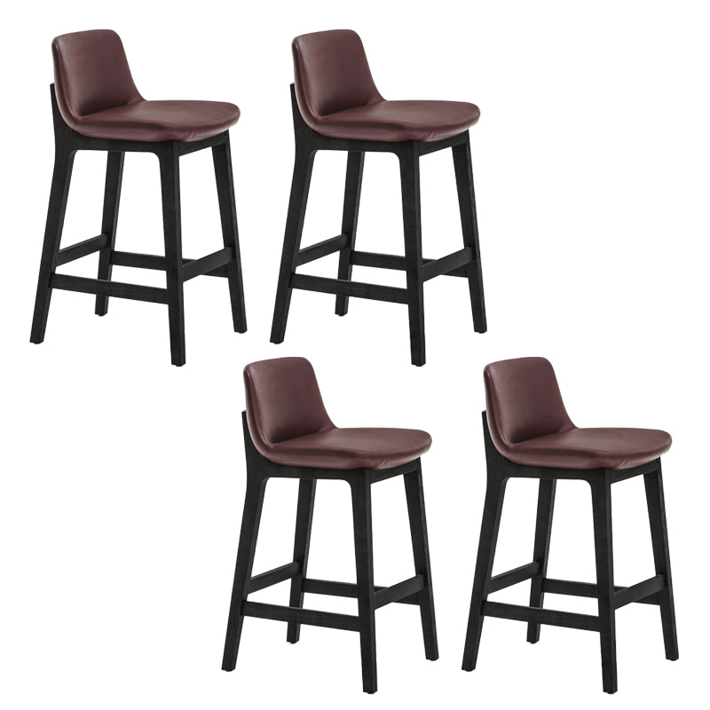 Scandinavian Indoor Solid Wood Bar Stool Upholstered Bar Stool
