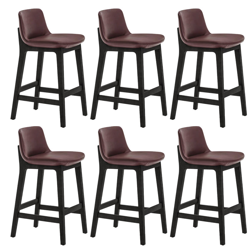 Scandinavian Indoor Solid Wood Bar Stool Upholstered Bar Stool