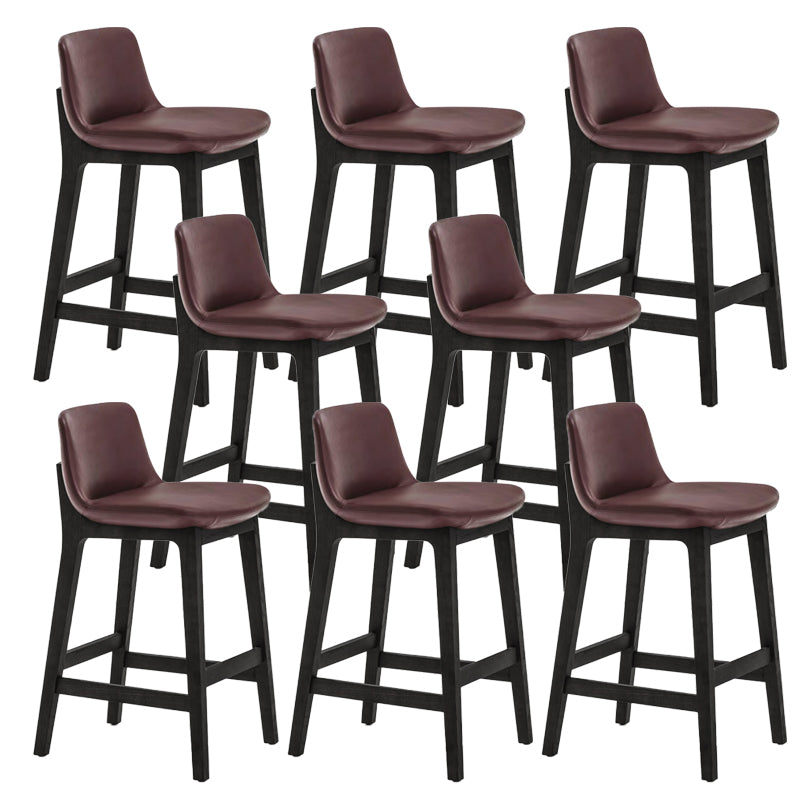 Scandinavian Indoor Solid Wood Bar Stool Upholstered Bar Stool