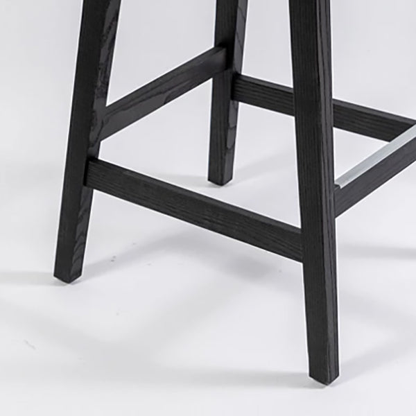 Scandinavian Indoor Solid Wood Bar Stool Upholstered Bar Stool
