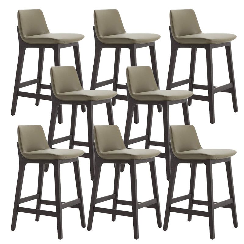 Scandinavian Indoor Solid Wood Bar Stool Upholstered Bar Stool