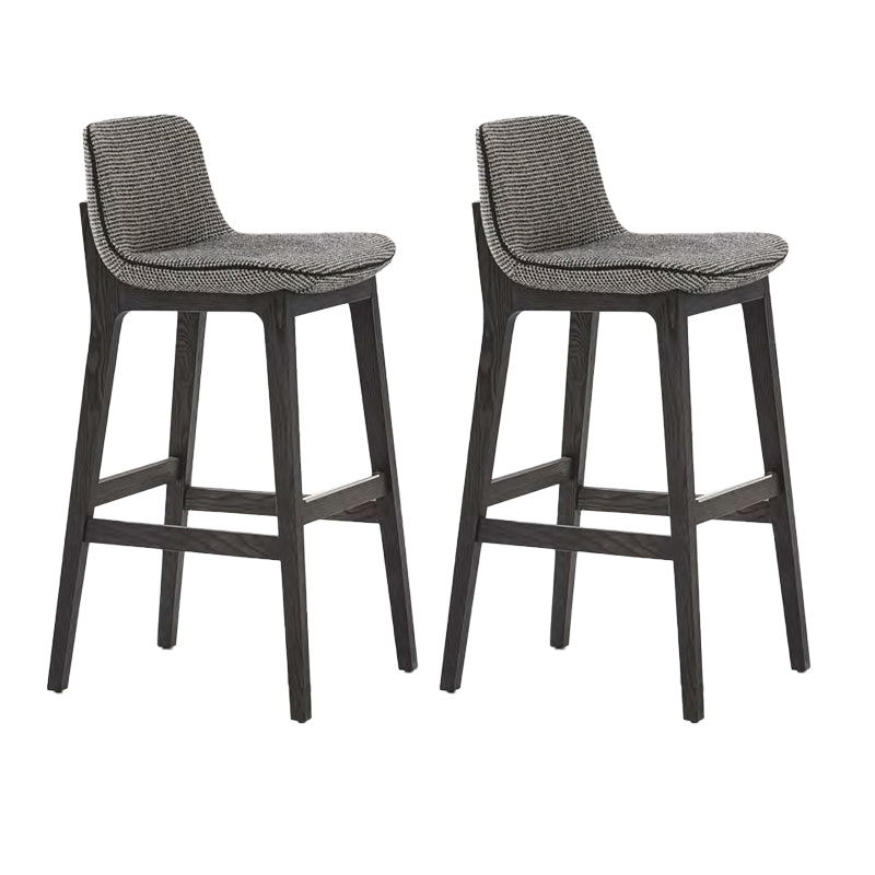 Scandinavian Indoor Solid Wood Bar Stool Upholstered Bar Stool