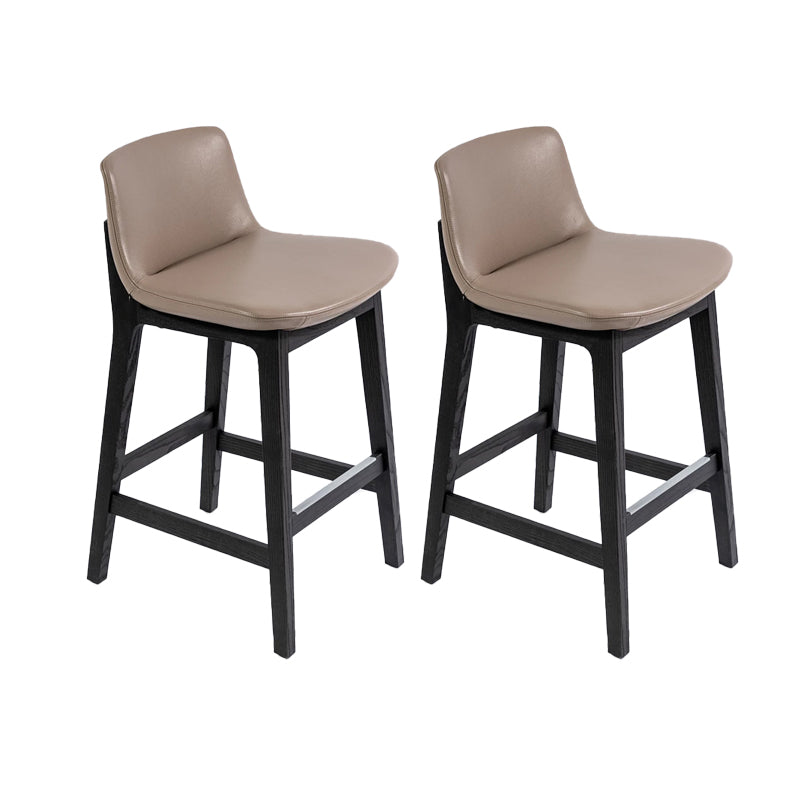 Scandinavian Indoor Solid Wood Bar Stool Upholstered Bar Stool