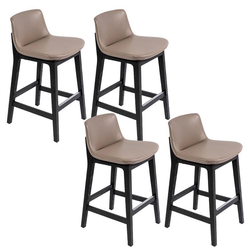 Scandinavian Indoor Solid Wood Bar Stool Upholstered Bar Stool