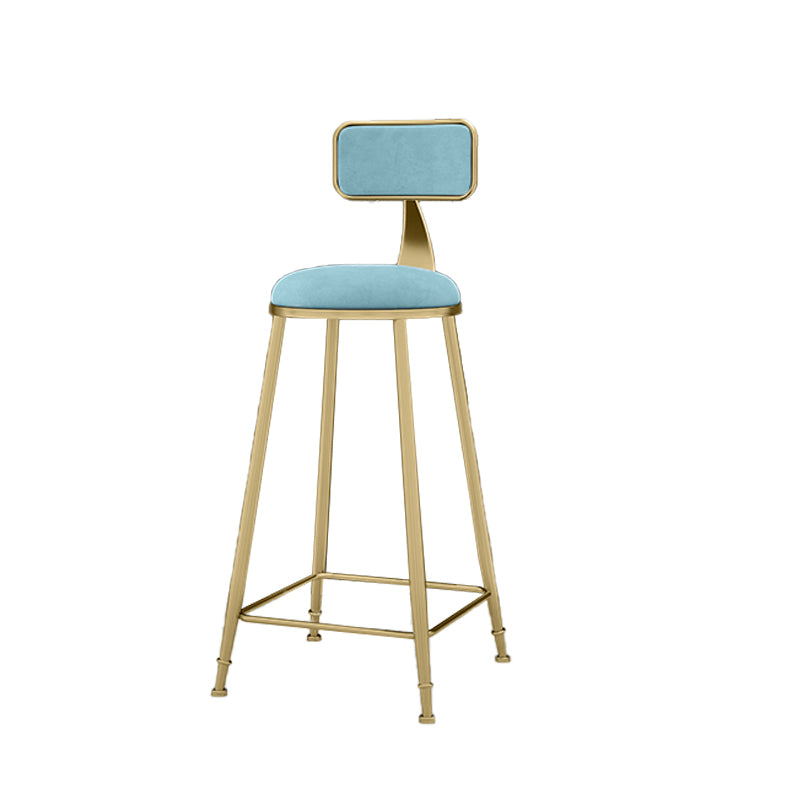 Round Bar Stools Industrial Dining Stools with Gold Metal Base