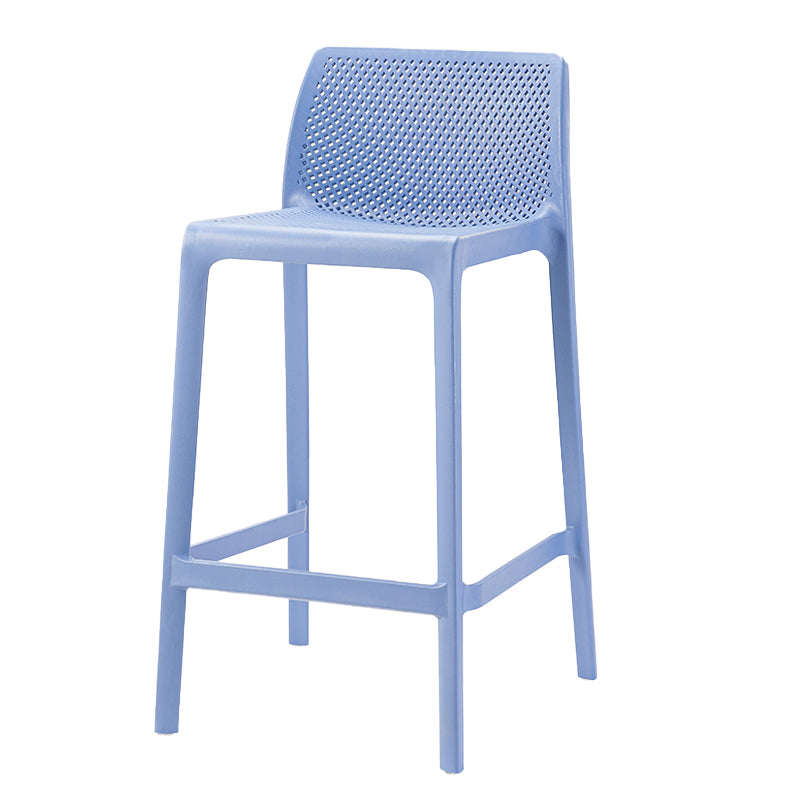Modern Style Bar Stool Plastic Backrest Bar Stools for Dining Room