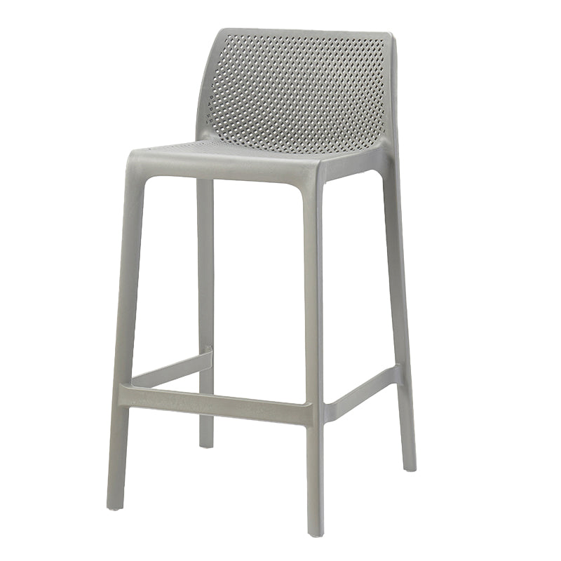 Modern Style Bar Stool Plastic Backrest Bar Stools for Dining Room