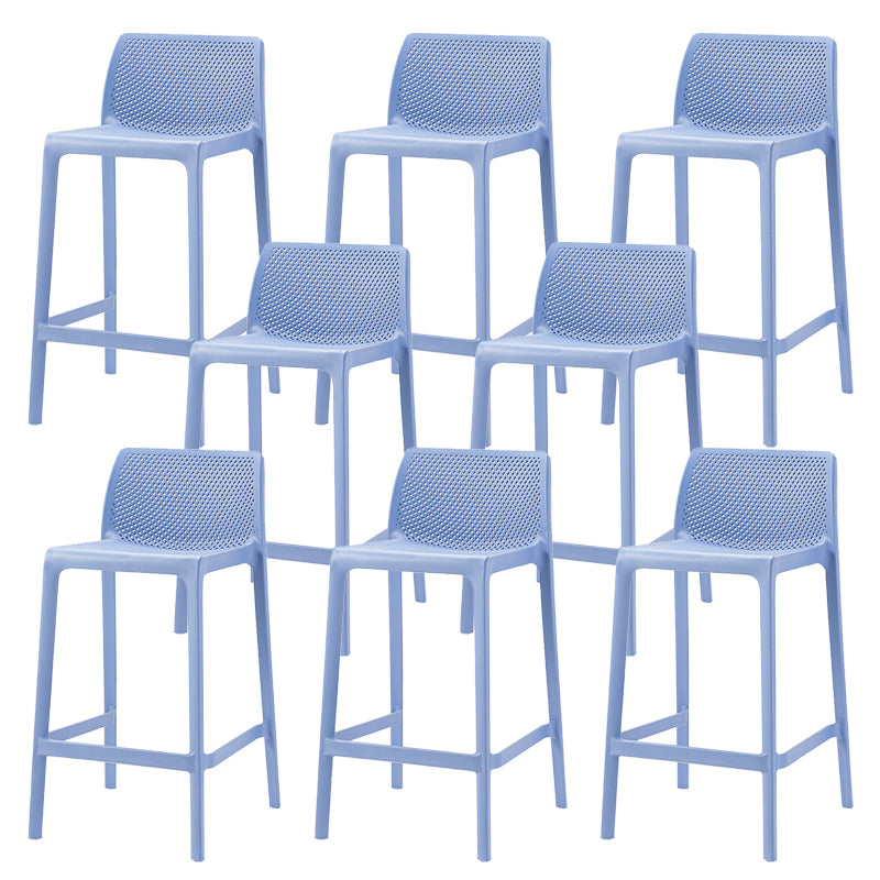 Modern Style Bar Stool Plastic Backrest Bar Stools for Dining Room