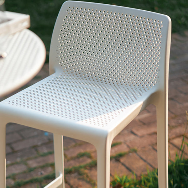 Modern Style Bar Stool Plastic Backrest Bar Stools for Dining Room