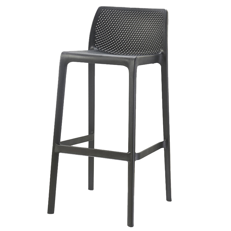 Modern Style Bar Stool Plastic Backrest Bar Stools for Dining Room