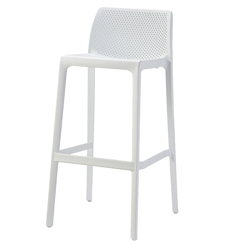 Modern Style Bar Stool Plastic Backrest Bar Stools for Dining Room