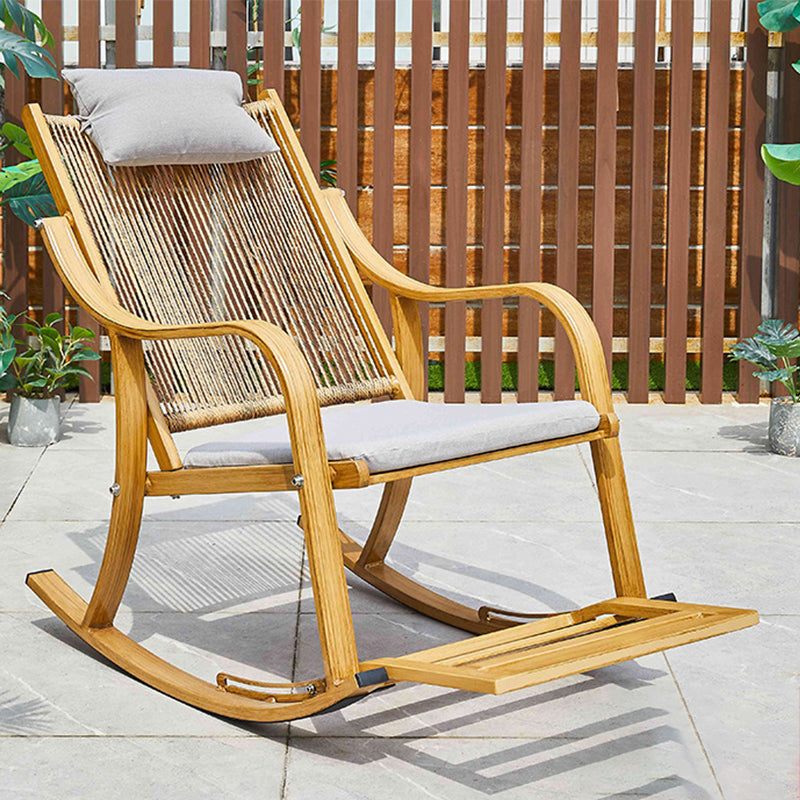 Modern Style Leisure Rocking Chair Outdoor Single Rocking Chair