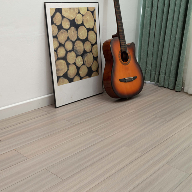 Traditional Plank Flooring Wire Brushed Waterproof Click-Locking Wood Tile Set