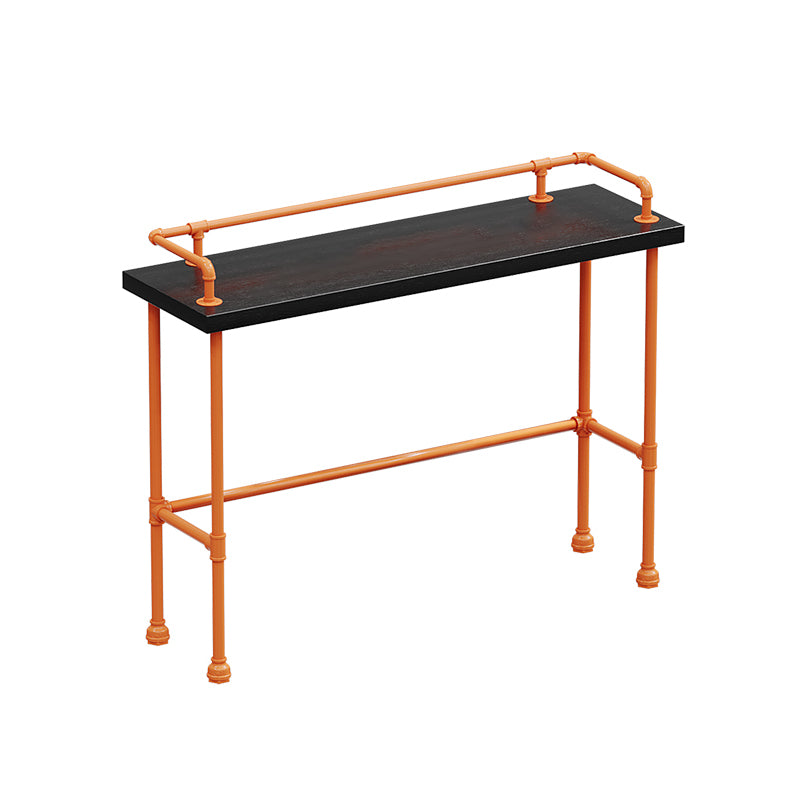 Indoor Contemporary Bar Dining Table Rectangle Metal Legs Bar Table