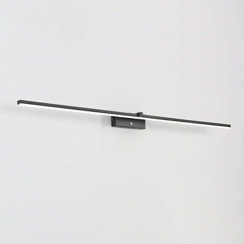 Nordic Style Iron Vanity Light LED Strip Shape Vanity Lamp for Shower Room