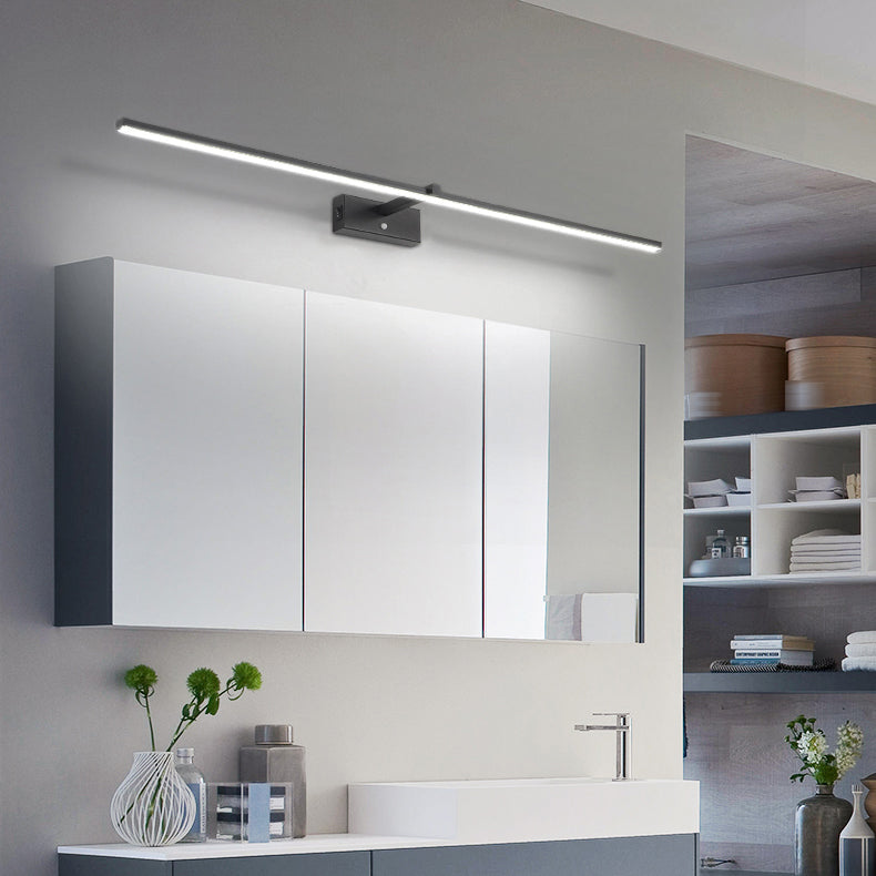 Nordic Style Iron Vanity Light LED Strip Shape Vanity Lamp for Shower Room