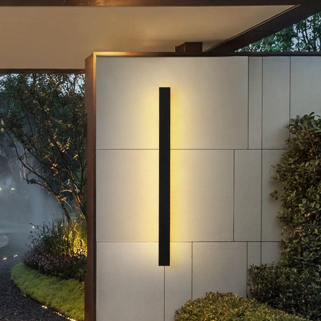 Black LED Vanity Lighting Modern Metal Wall Light Sconces for Bathroom