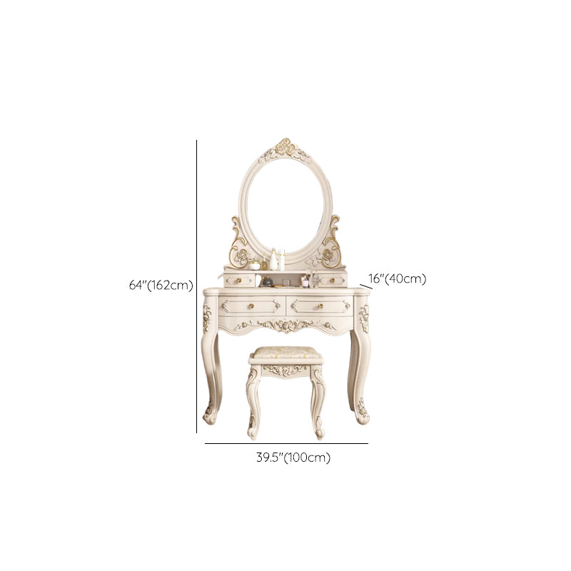 Victorian Bedroom Makeup Vanity Desk Table White Vanity Dressing Table